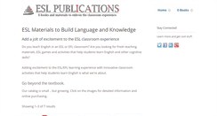 Desktop Screenshot of eslpublications.com